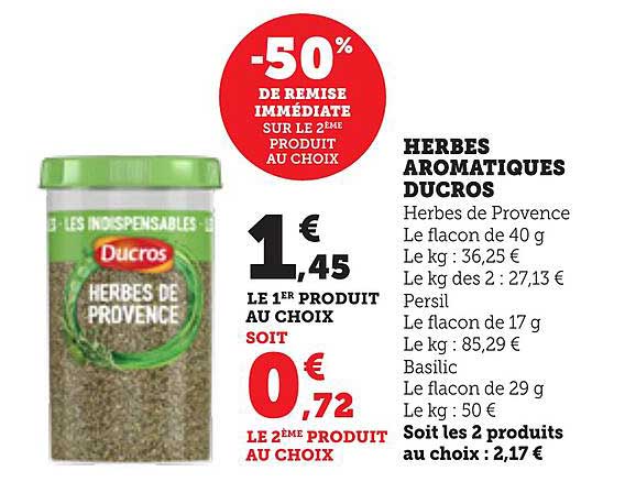 HERBES AROMATIQUES DUCROS