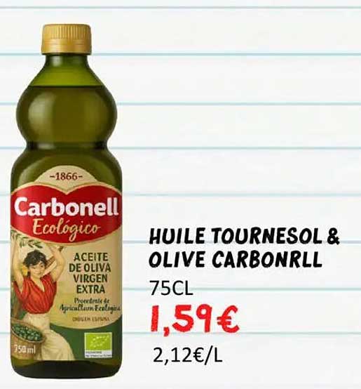 HUILE TOURNESOL & OLIVE CARBONLL