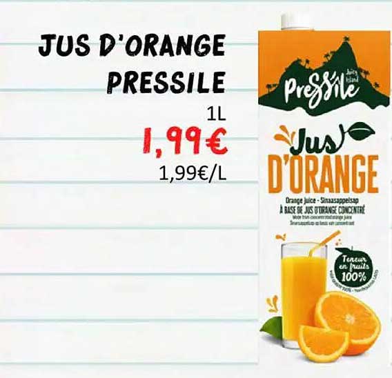 JUS D'ORANGE PRESSILE