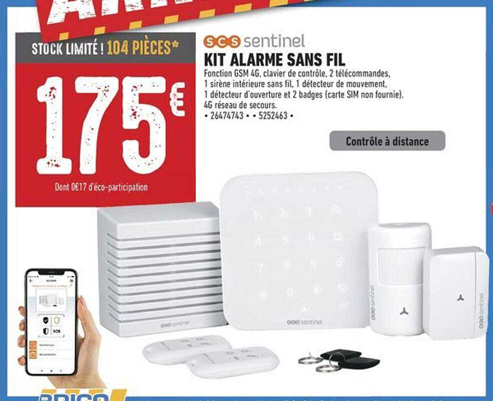 KIT ALARME SANS FIL