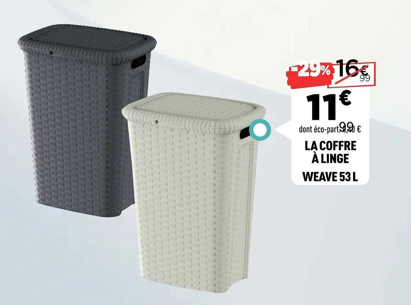 LA COFFRE À LINGE WEAVE 53 L