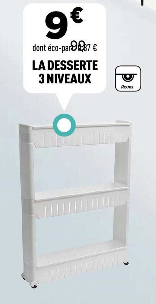 LA DESSERTE 3 NIVEAUX