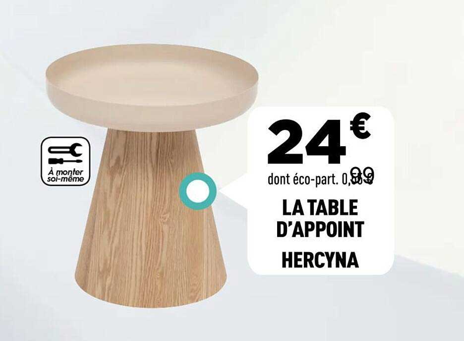 LA TABLE D’APPOINT HERCYNA