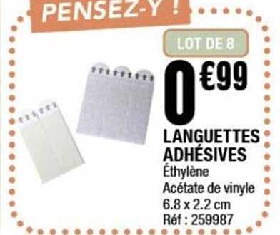 LANGUETTES ADHÉSIVES