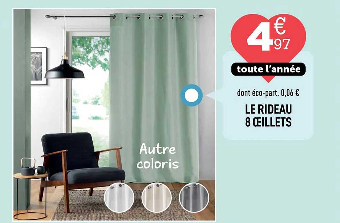 LE RIDEAU 8 ŒILLET