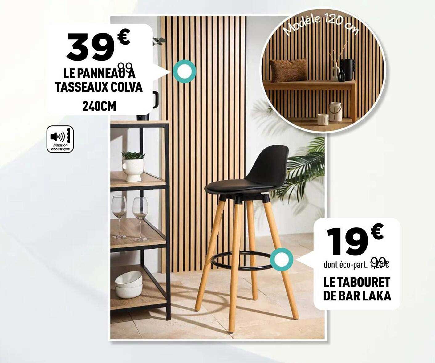 LE TABOURET DE BAR LAKA