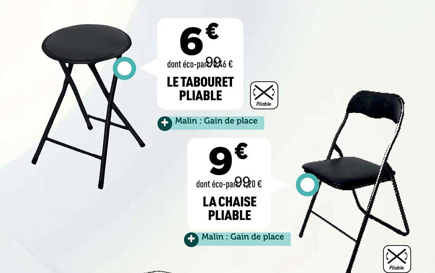 LE TABOURET PLIABLE