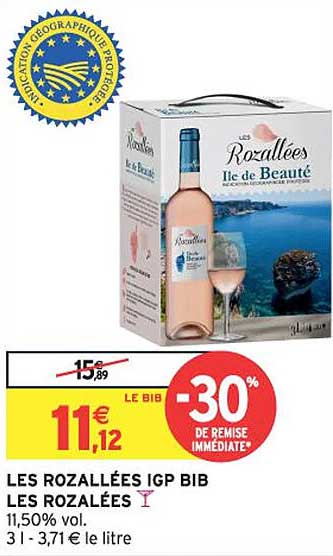 LES ROZALLÉES IGP BIB LES ROZALLÉES