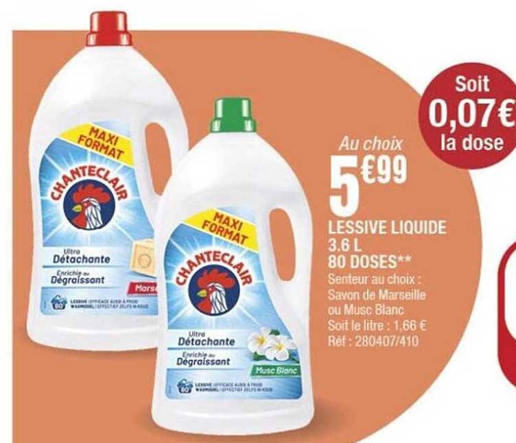 LESSIVE LIQUIDE 3.6 L 80 DOSES