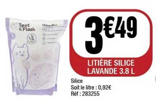 LITIÈRE SILICE LAVANDE 3.8 L