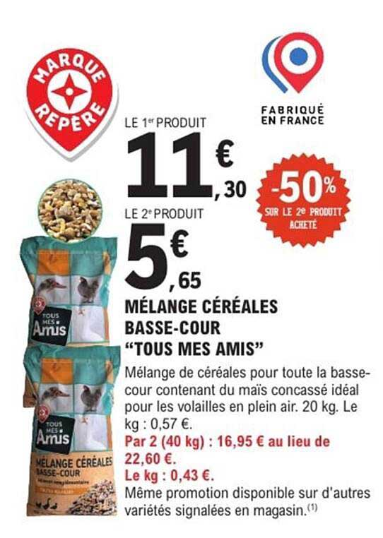MÉLANGE CÉRÉALES BASSE-COUR "TOUS MES AMIS"