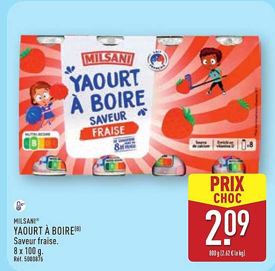 MILSANİ YAOURT À BOIRE SAVEUR FRAISE