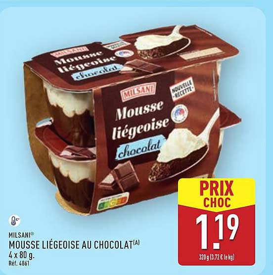 Mousse Liégeoise au Chocolat
