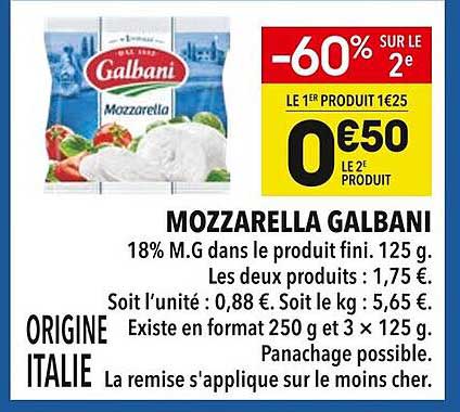 MOZZARELLA GALBANI