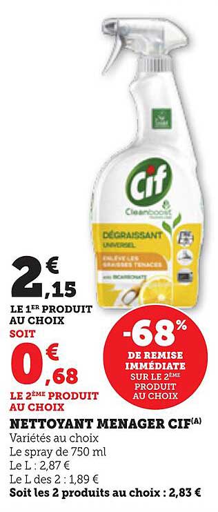 NETTOYANT MENAGER CIF