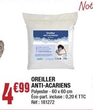 OREILLER ANTI-ACARIENS