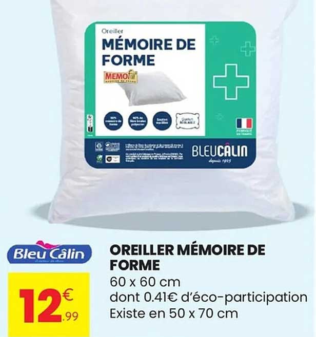 OREILLER MÉMOIRE DE FORME