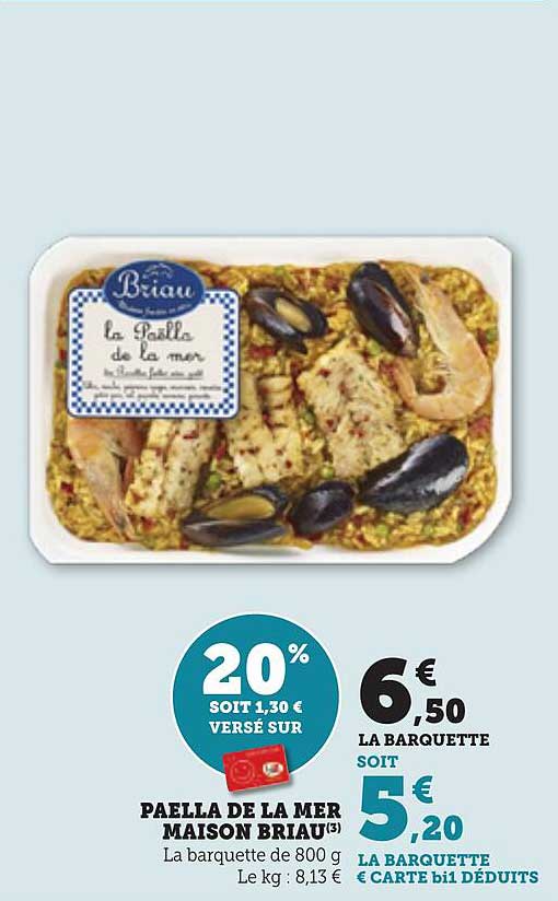 PAELLA DE LA MER MAISON BRIAU