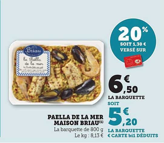 PAELLA DE LA MER MAISON BRIAU