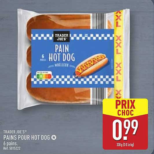PAINS POUR HOT DOG