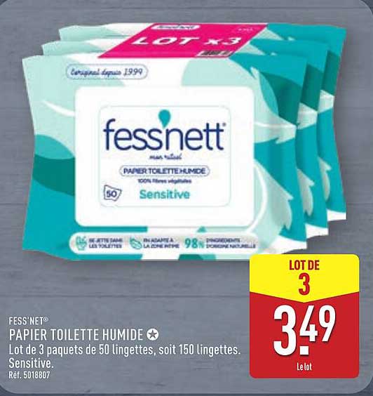 PAPIER TOILETTE HUMIDE