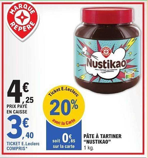 PÂTE À TARTINER “NUSTIKAO”