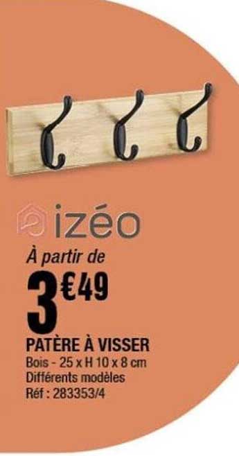 PATÈRE À VISSER