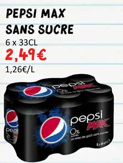 PEPSI MAX SANS SUCRE