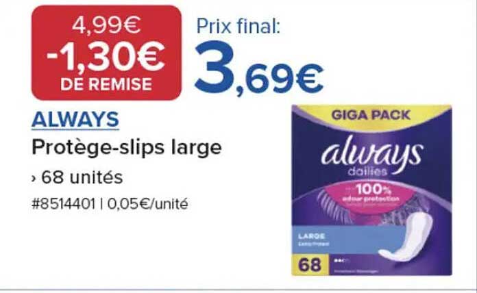 Protège-slips large Always - GIGA PACK