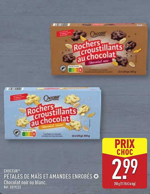 Rochers croustillants au chocolat