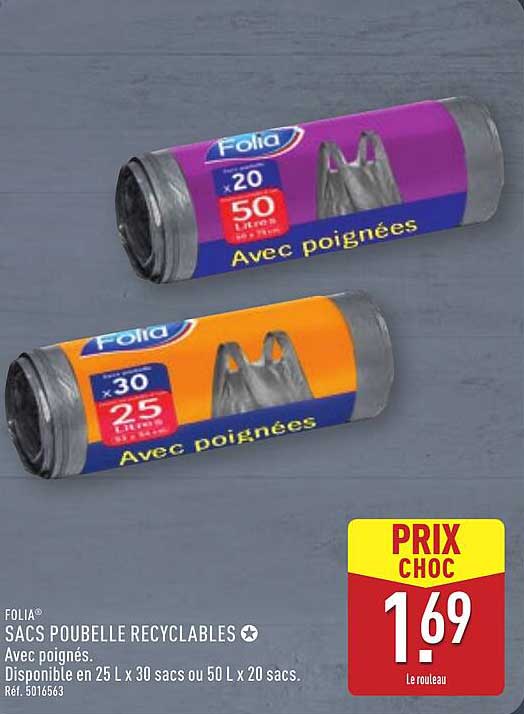 SACS POUBELLE RECYCLABLES