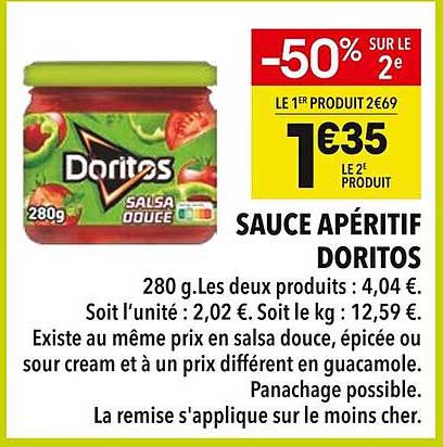 SAUCE APÉRITIF DORITOS
