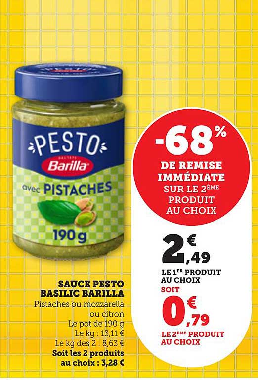 SAUCE PESTO BASILIC BARILLA