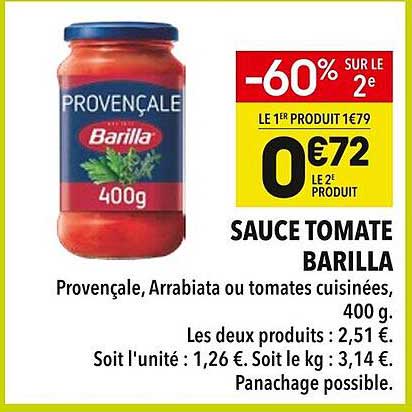 SAUCE TOMATE BARILLA
