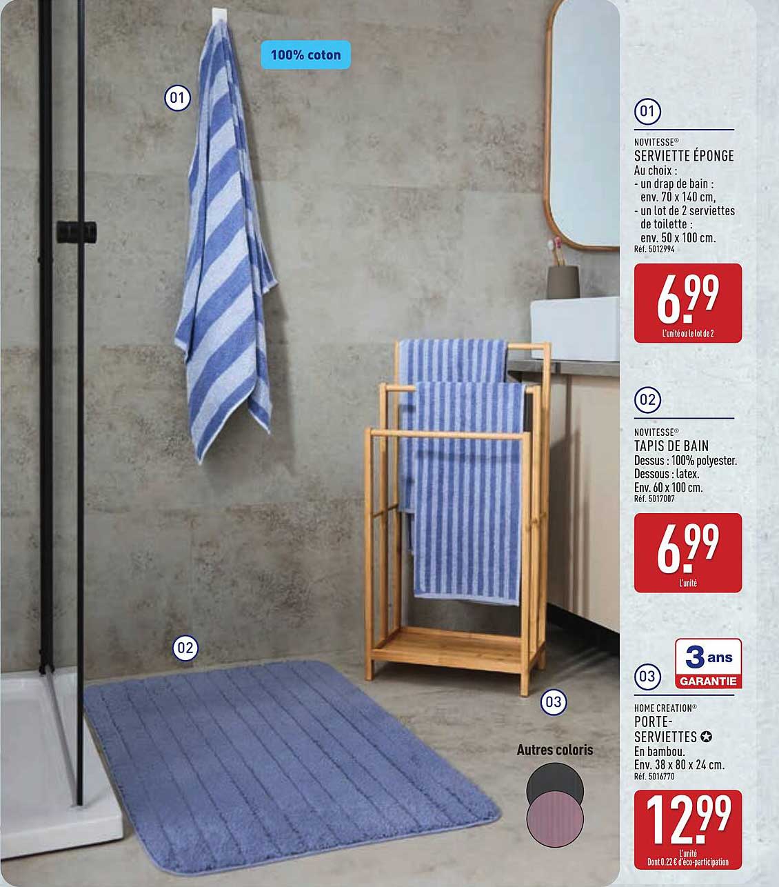 Serviette éponge au choix