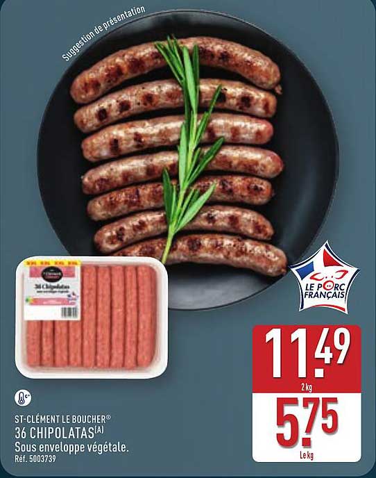 ST-CLÉMENT LE BOUCHER® 36 CHIPOLATAS