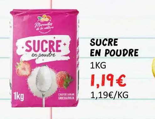 SUCRE EN POUDRE