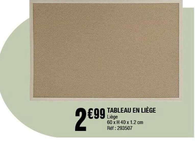 TABLEAU EN LIÈGE