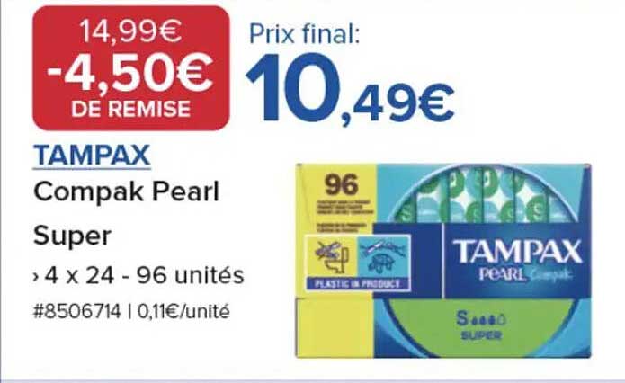 TAMPAX Compak Pearl Super