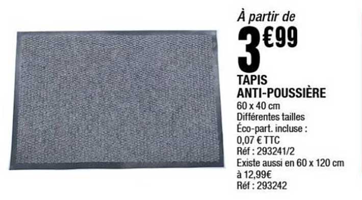 TAPIS ANTI-POUSSIÈRE