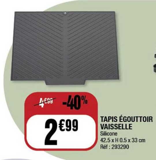 TAPIS ÉGOUTTOIR VAISSELLE