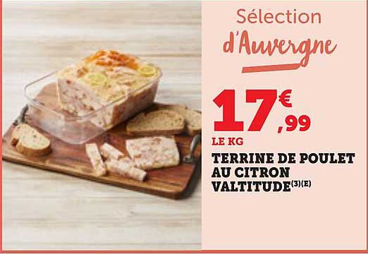 TERRINE DE POULET AU CITRON VALTITUDE(3)(E)