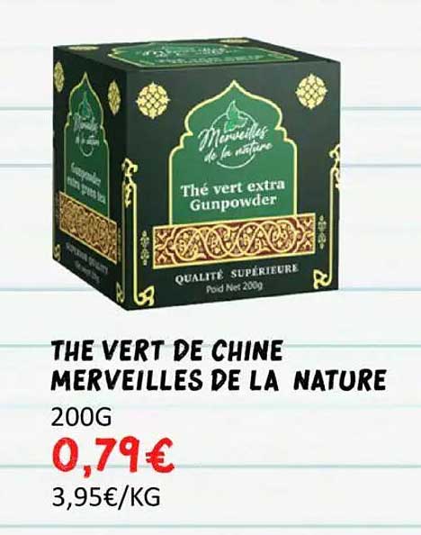 Thé vert de Chine Merveilles de la Nature