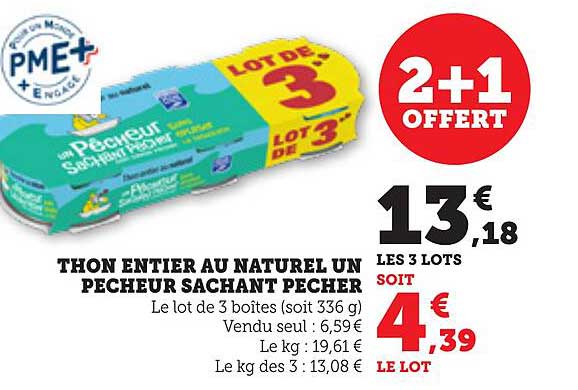 THON ENTIER AU NATUREL UN PECHEUR SACHANT PECHER