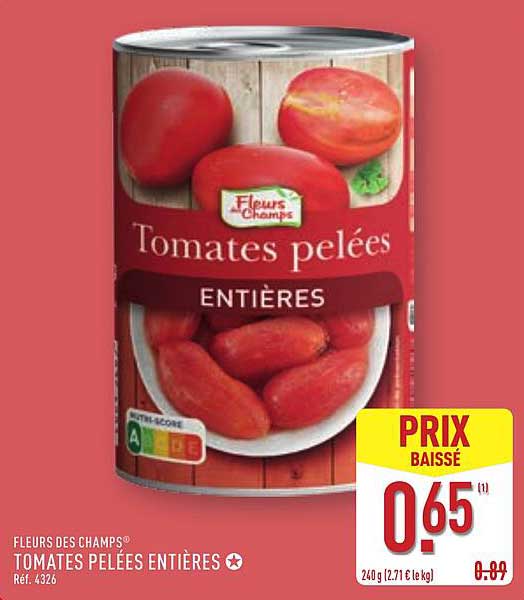 TOMATES PELÉES ENTIÈRES