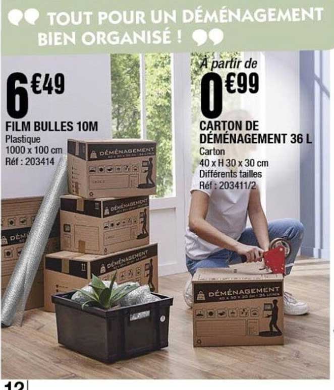 Tout pour un déménagement bien organisé !