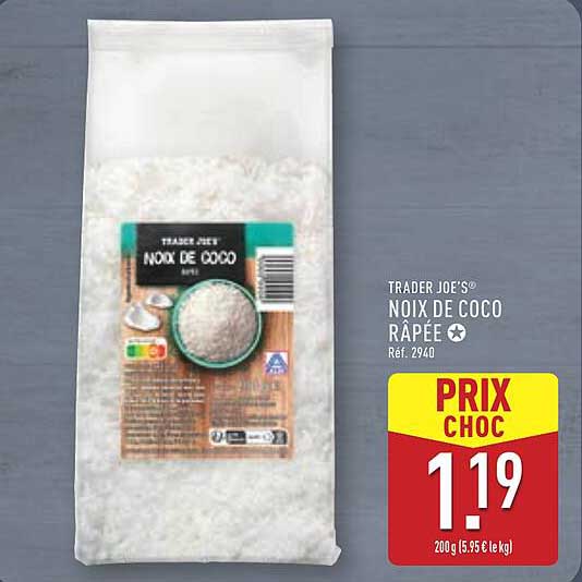 TRADER JOE'S® NOIX DE COCO RÂPÉE
