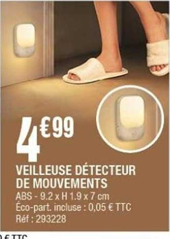 VEILLEUSE DÉTECTEUR DE MOUVEMENTS