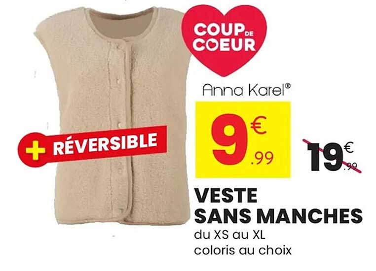 VESTE SANS MANCHES