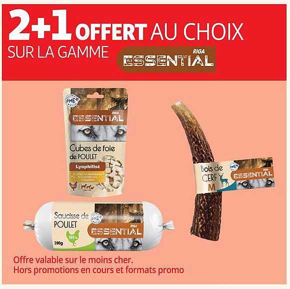 2+1 OFFERT AU CHOIX SUR LA GAMME RIGA ESSENTIAL